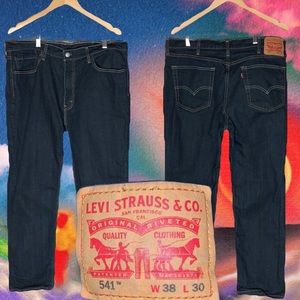 Levi’s levis 541 navy red tag denim jeans size mens 38